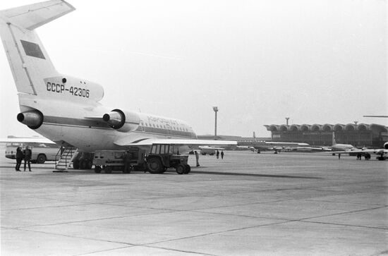 A Yakovlev Yak-40 airliner