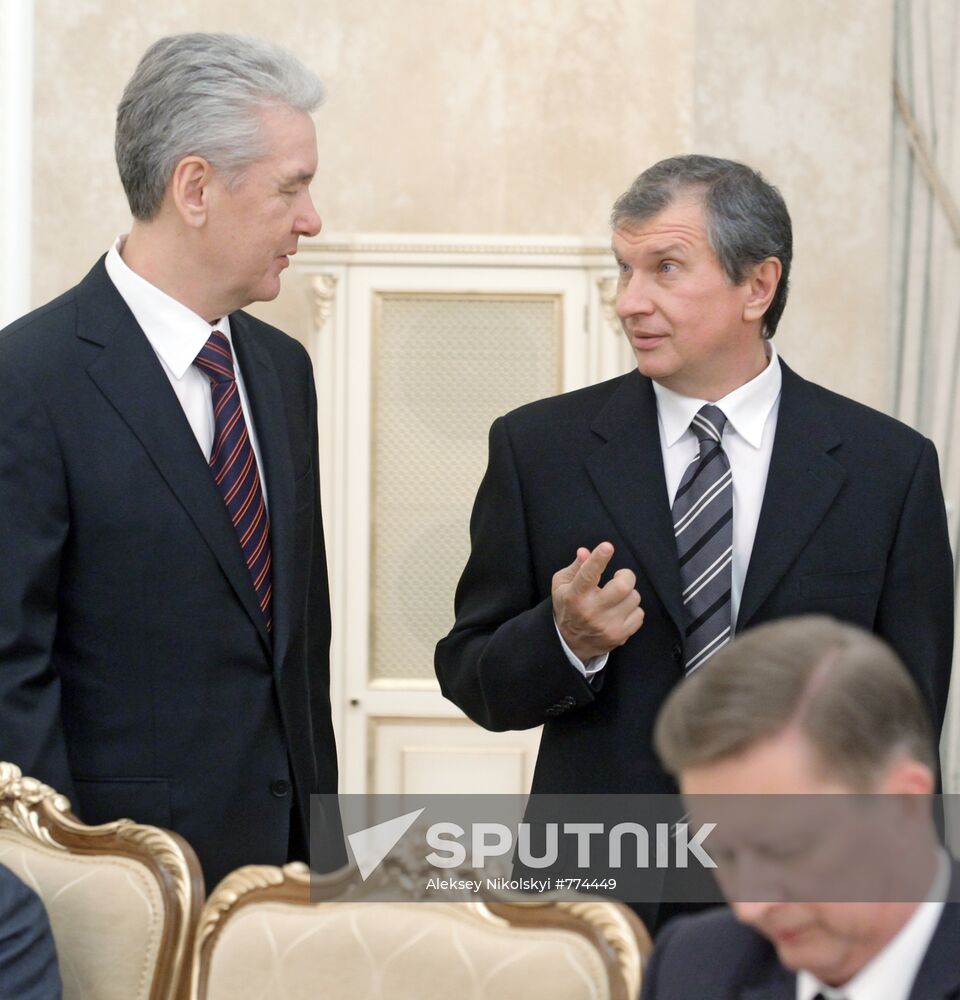 Sergei Sobyanin, Igor Sechin, and Sergei Ivanov