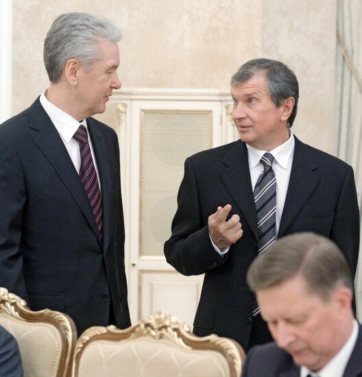 Sergei Sobyanin, Igor Sechin, and Sergei Ivanov