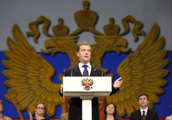 Dmitry Medvedev celebrates Teachers' Day