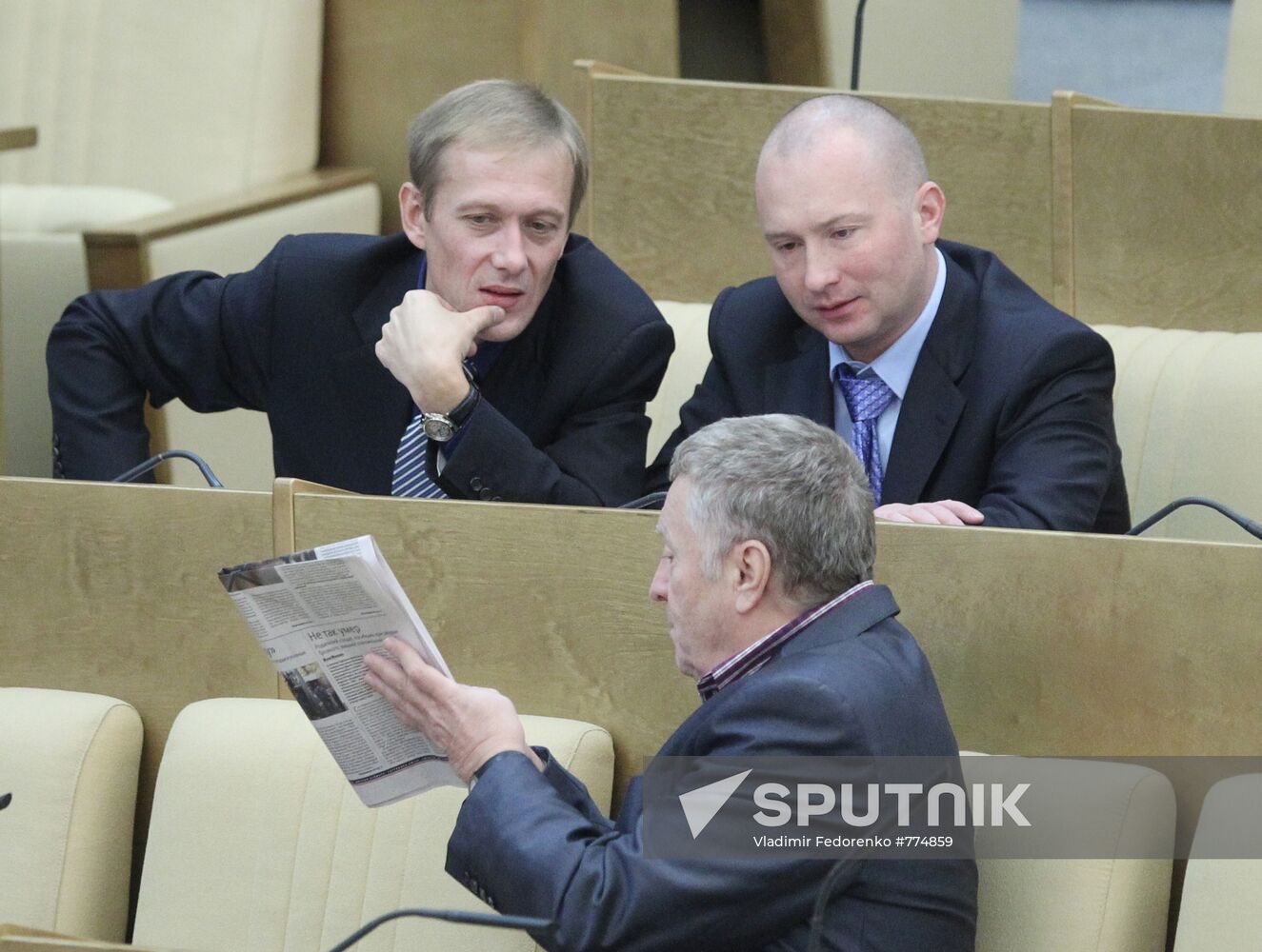 Vladimir Zhirinovsky, Maksim Rokhmistrov, Igor Lebedev