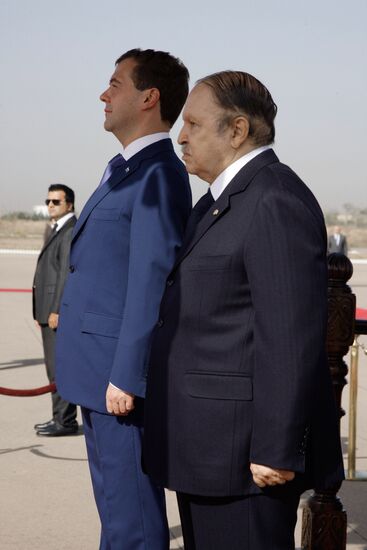 Dmitry Medvedev pays official visit to Algeria