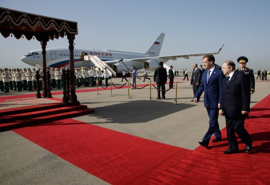 Dmitry Medvedev pays official visit to Algeria