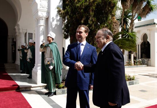 Dmitry Medvedev pays official visit to Algeria