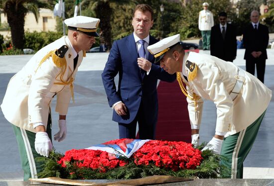 Dmitry Medvedev pays official visit to Algeria