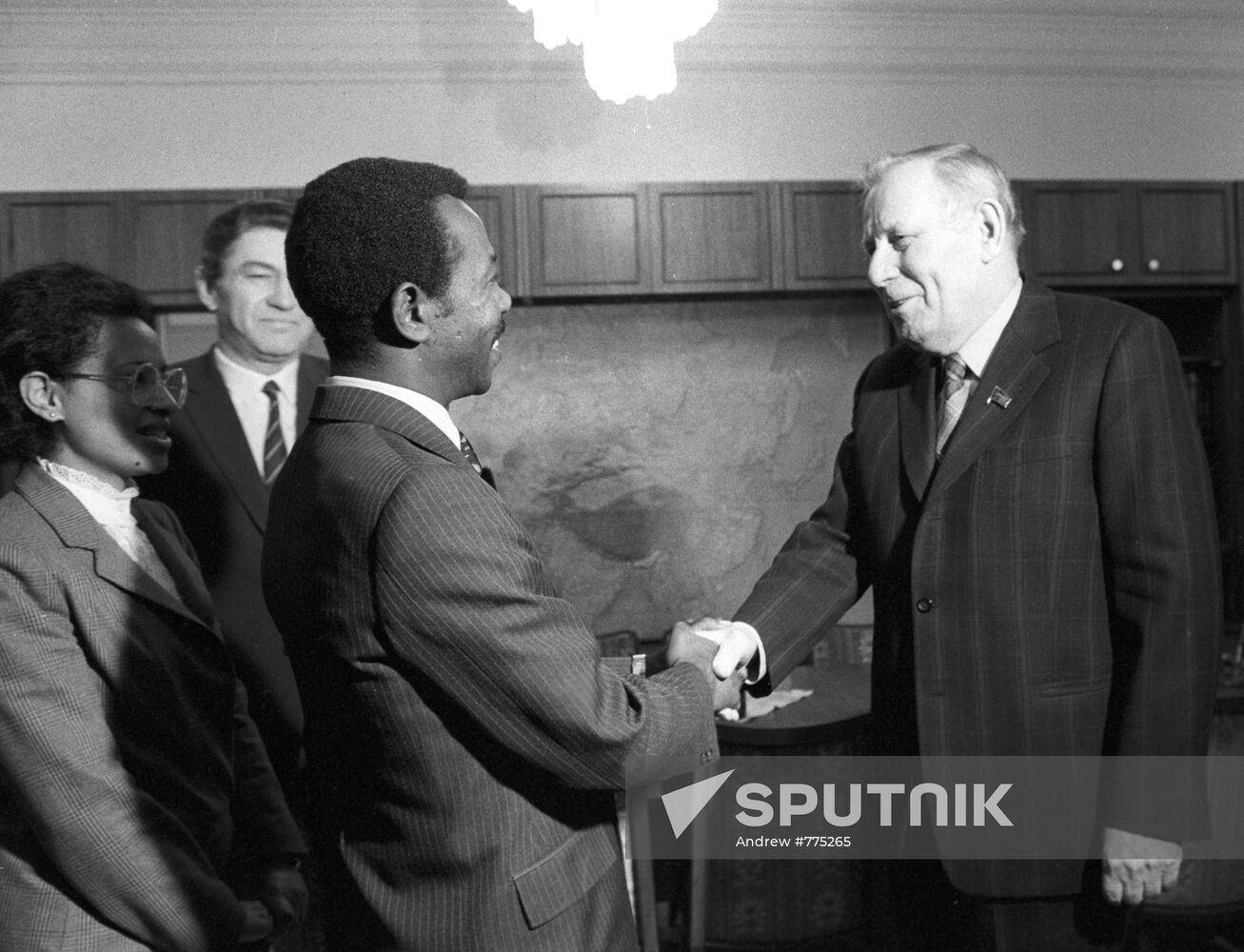 Mengistu Haile Mariam on visit to USSR