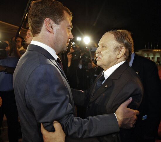 Dmitry Medvedev visits Algeria