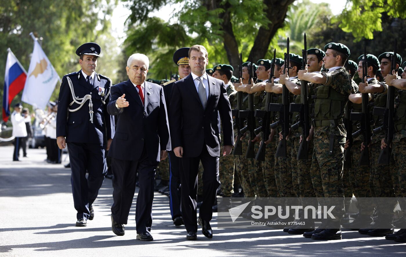 Dmitry Medvedev visits Cyprus