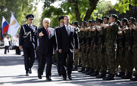 Dmitry Medvedev visits Cyprus