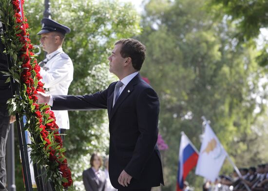 Dmitry Medvedev visits Cyprus