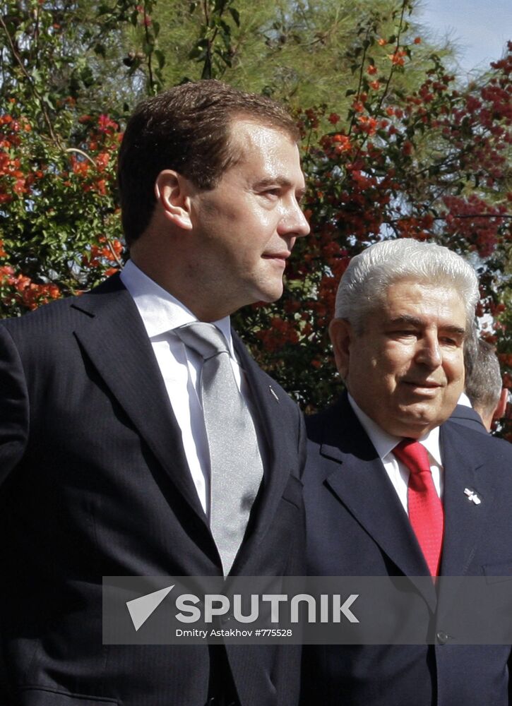 Dmitry Medvedev visits Cyprus