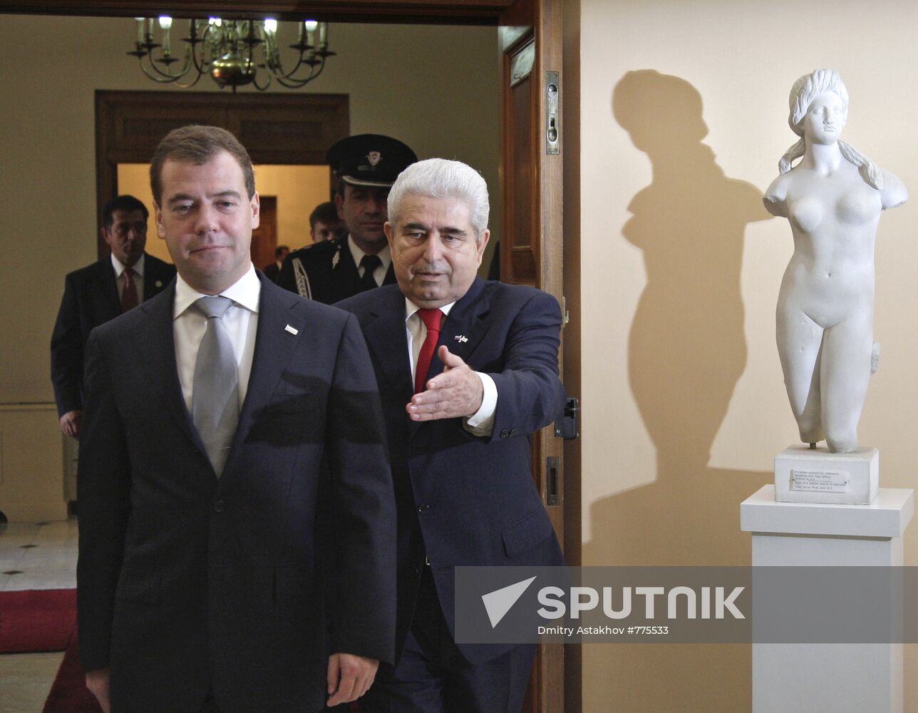 Dmitry Medvedev visits Cyprus