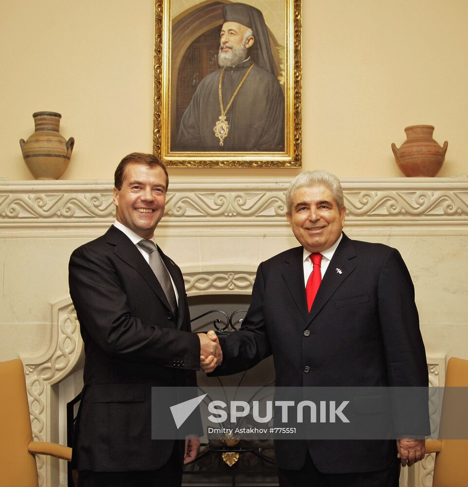 Dmitry Medvedev visits Cyprus