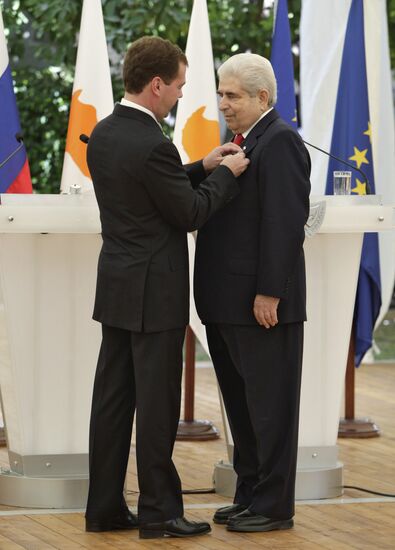 Dmitry Medvedev visits Cyprus