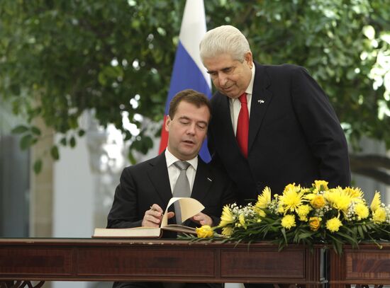 Dmitry Medvedev visits Cyprus