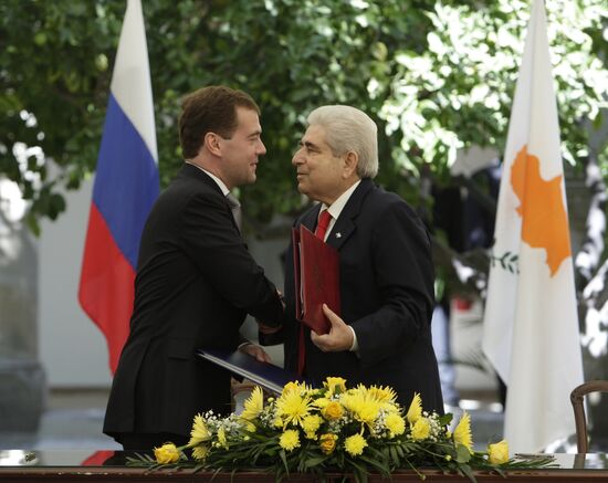 Dmitry Medvedev visits Cyprus