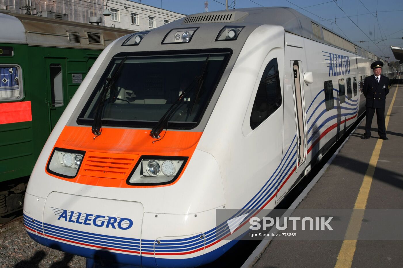 Presentation of high-speed Allegro train in St.Petersburg