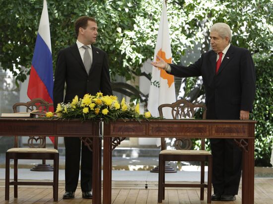 President Medvedev's visit to Cyprus