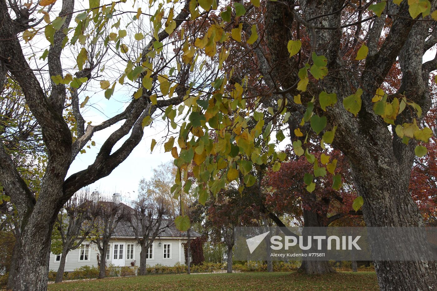 Alexander Pushkin's house and museum in Mikhailovskoye estate