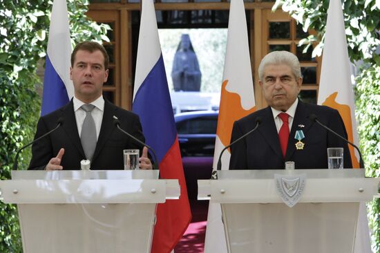 President Medvedev's visit to Cyprus