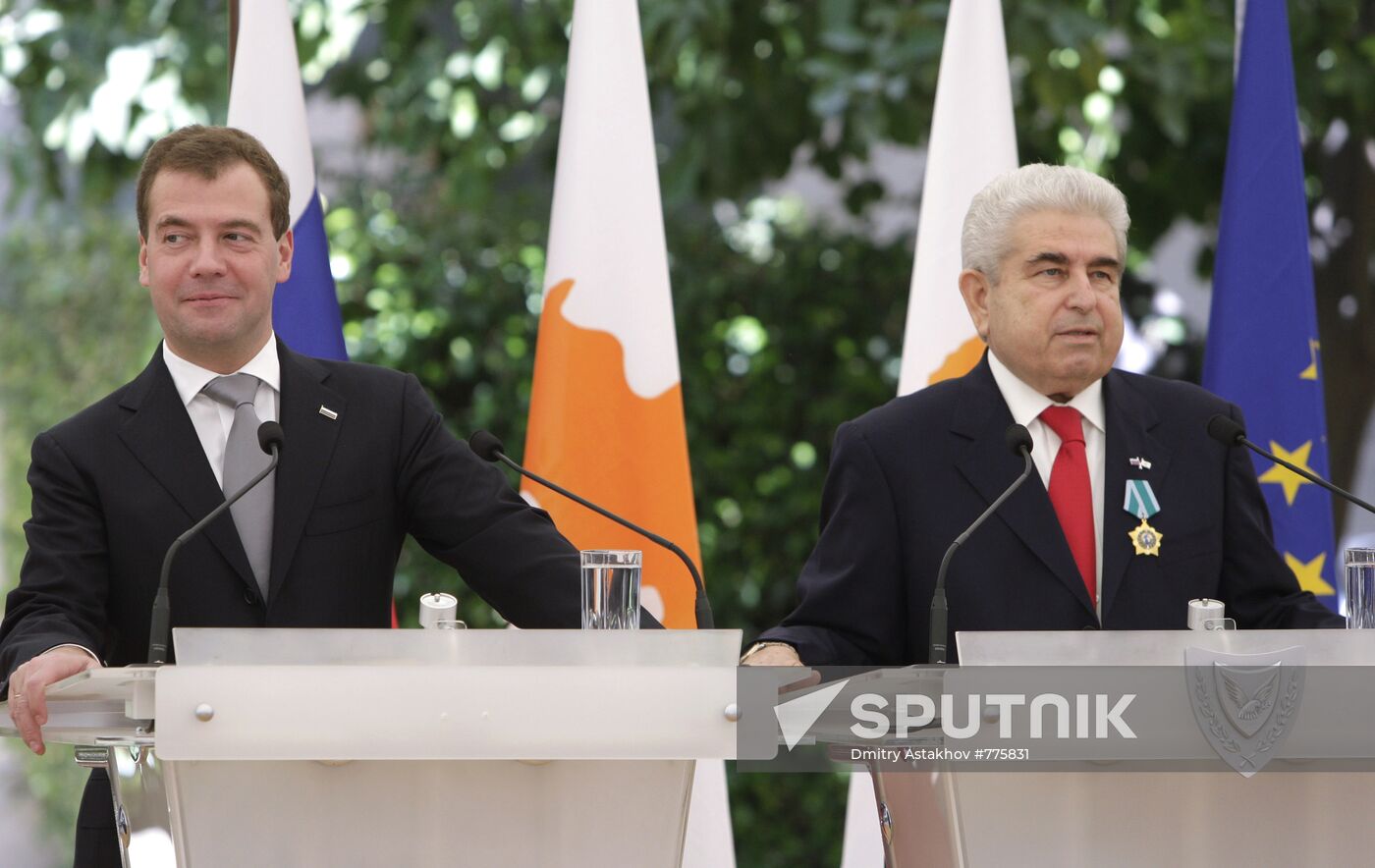 President Medvedev's visit to Cyprus