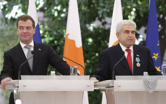President Medvedev's visit to Cyprus
