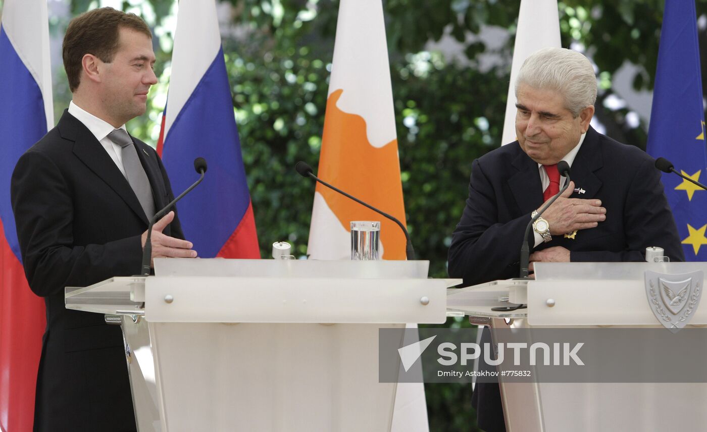 President Medvedev's visit to Cyprus