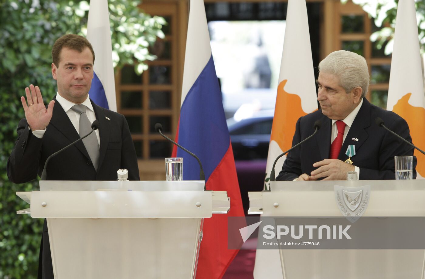 President Medvedev's visit to Cyprus