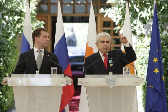 President Medvedev's visit to Cyprus