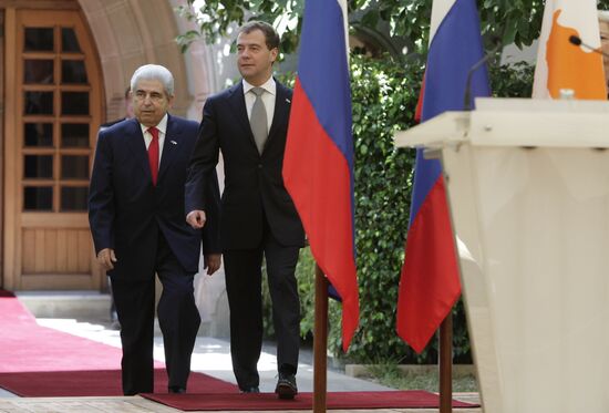 President Medvedev's visit to Cyprus
