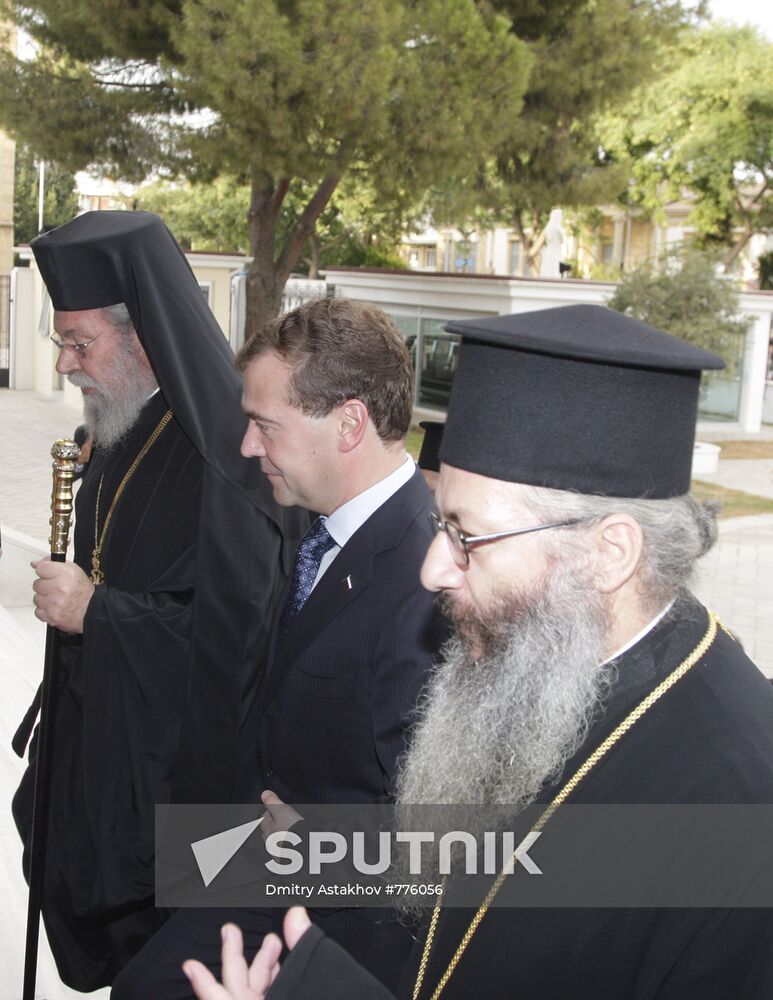 President Medvedev's visit to Cyprus