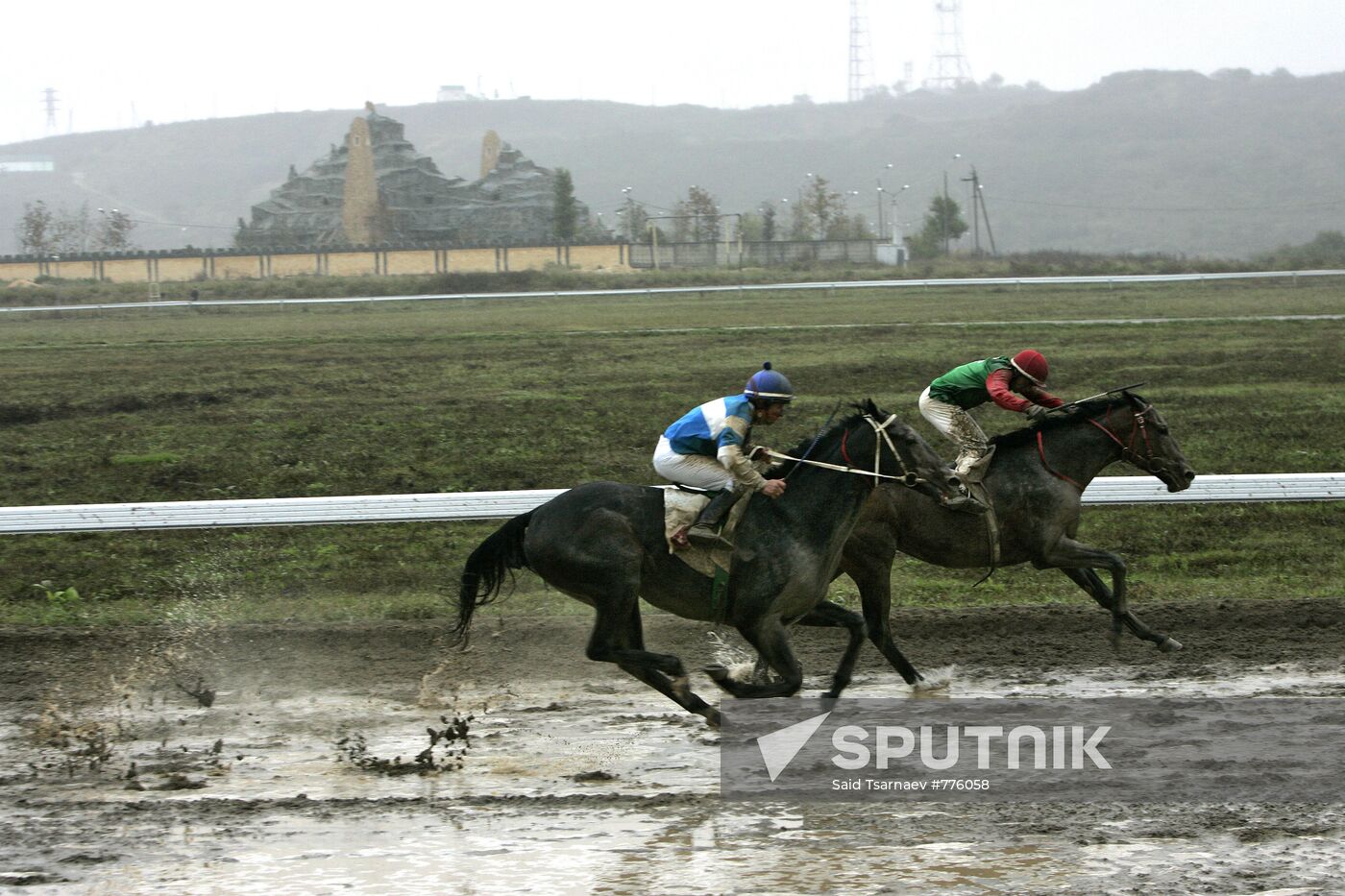 Horse race on Putin's birthday