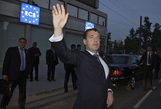 President Medvedev's visit to Cyprus