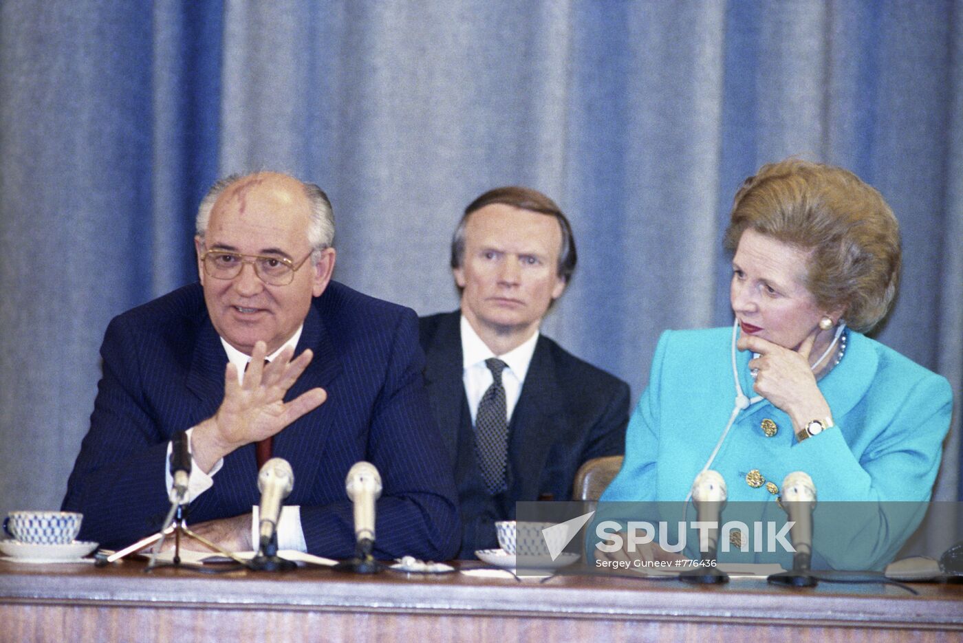 Mikhail Gorbachev and Margaret Thatcher