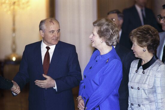 British Prime Minister Margaret Thatcher