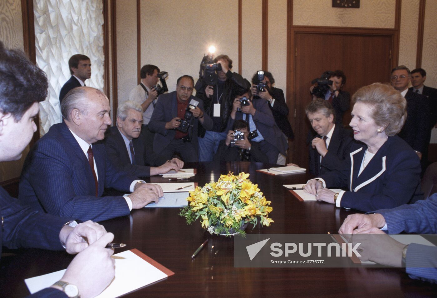 British Prime Minister Margaret Thatcher