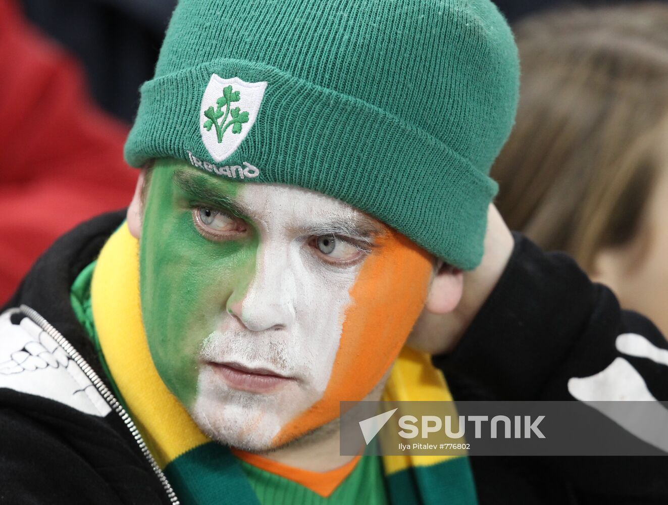 Football. Euro 2012 qualifier. Ireland vs. Russia
