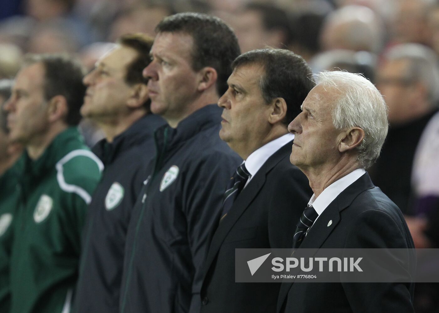 Football. Euro 2012 qualifier. Ireland vs. Russia