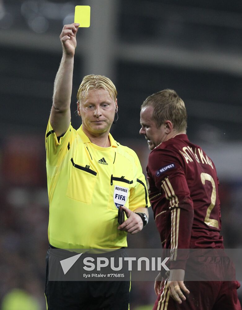 Football. Euro 2012 qualifier. Ireland vs. Russia