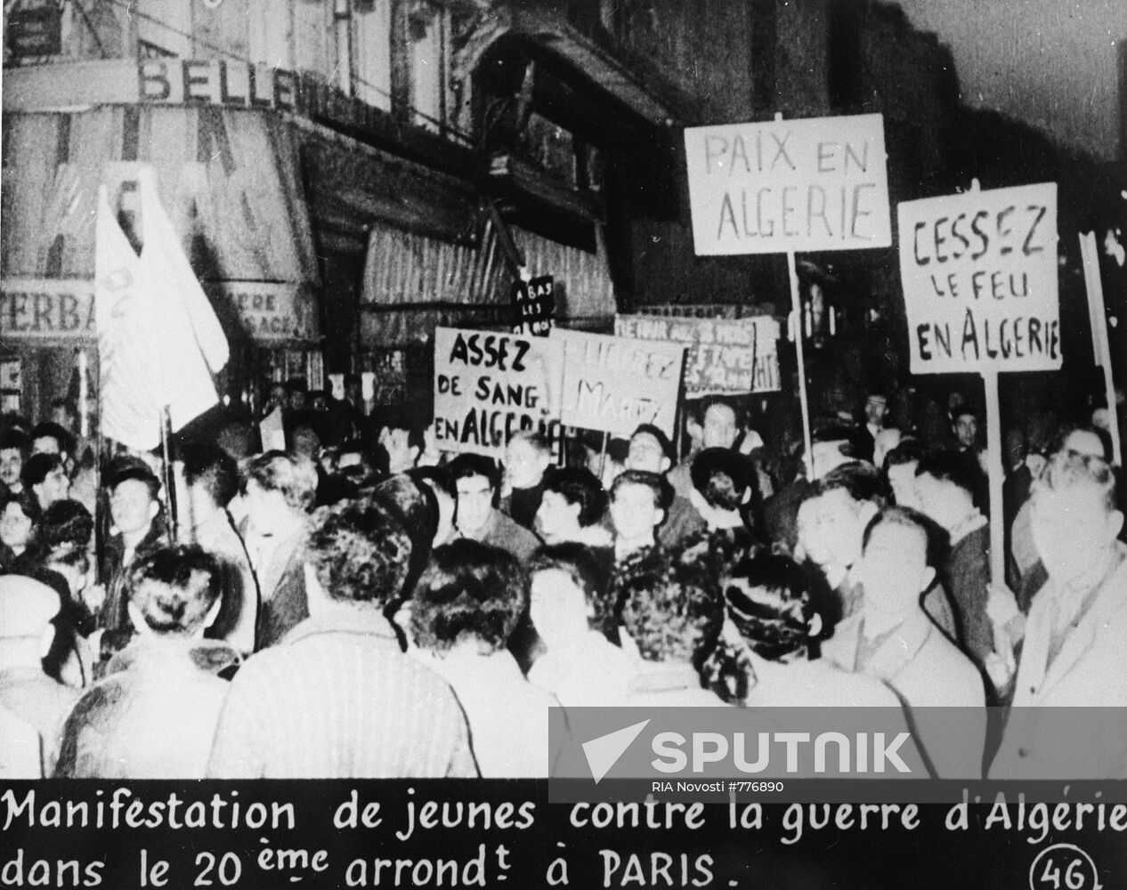 Youth Rally agains War in Algeria