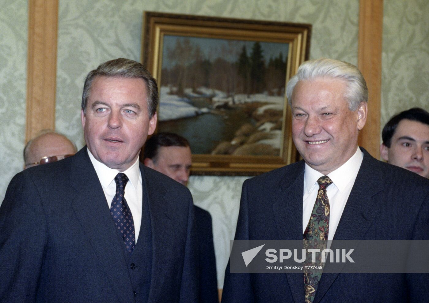 Boris Yeltsin and Franz Vranitzky