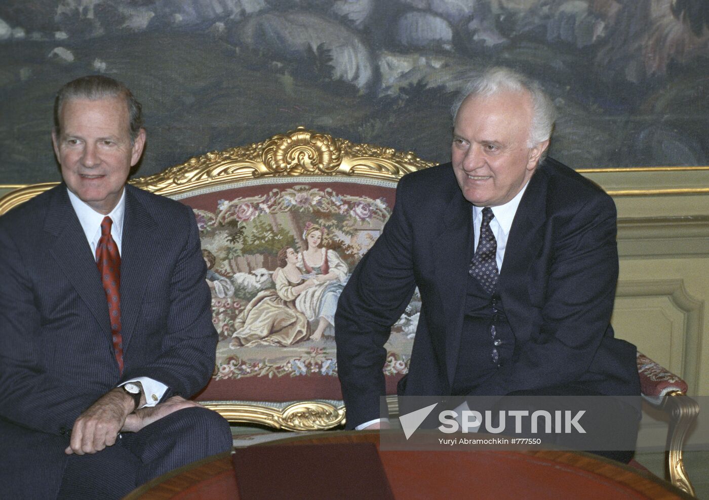 Eduard Shevardnadze and James Baker