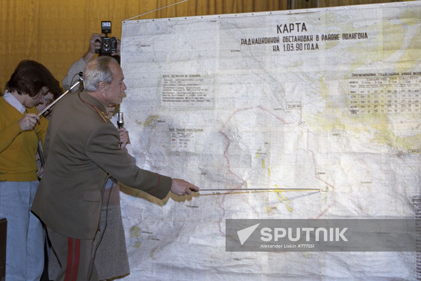 Chief of Semipalatinsk testing area A. Ilyenko