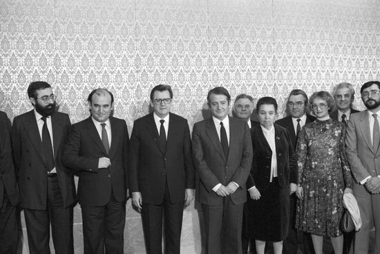 Meeting of V.Vorotnikov and J.Moscoso