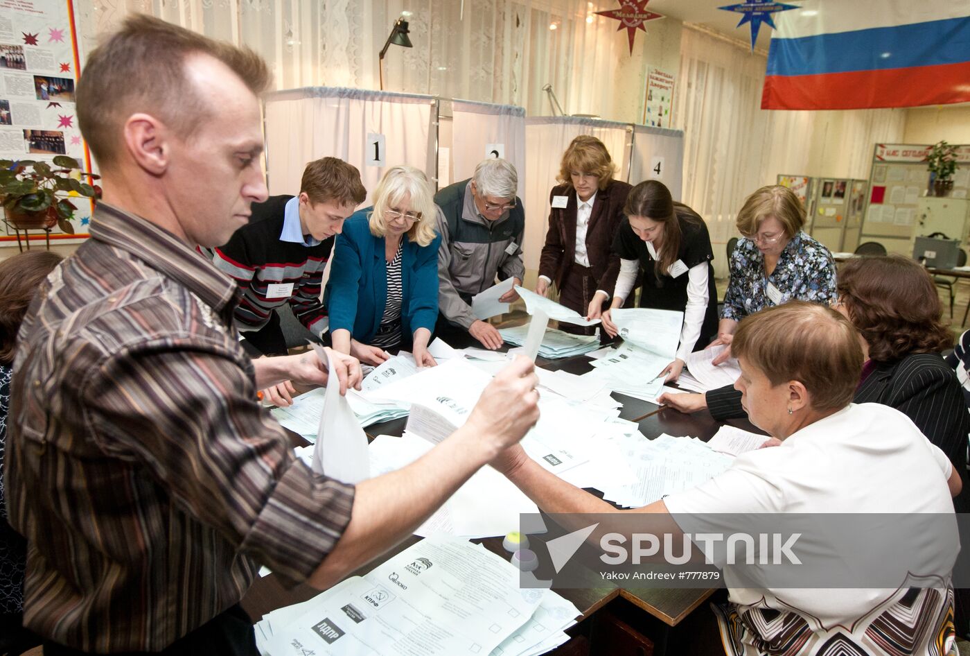 Vote counting after elections to Tomsk City Duma