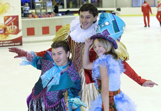 Alexei Yagudin, Maxim Marinin, and Maria Kovalyova