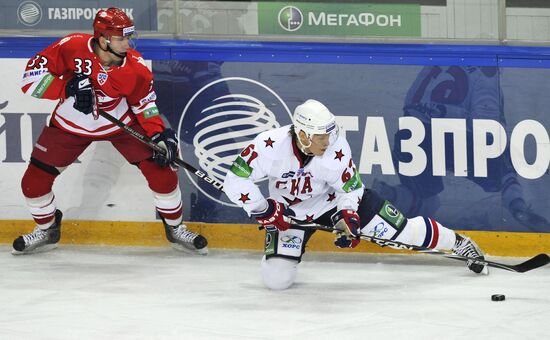 Ice Hockey. KHL. Spartak vs. SKA