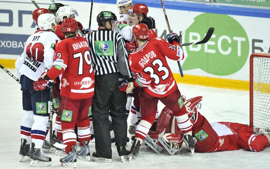 Ice Hockey. KHL. Spartak vs. SKA