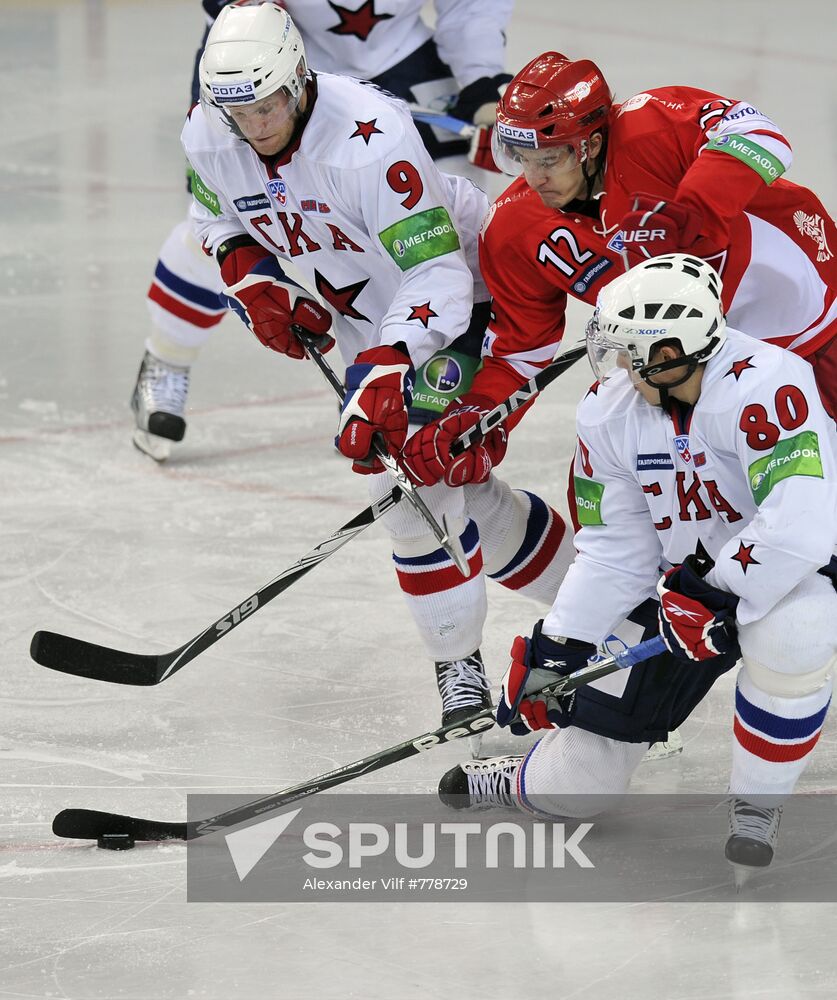 Ice Hockey. KHL. Spartak vs. SKA