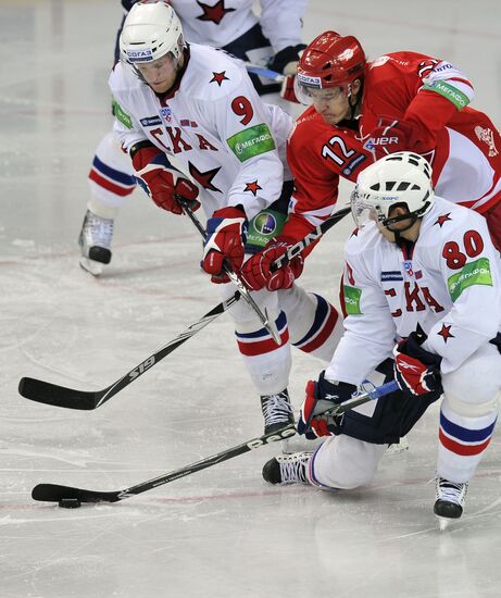 Ice Hockey. KHL. Spartak vs. SKA